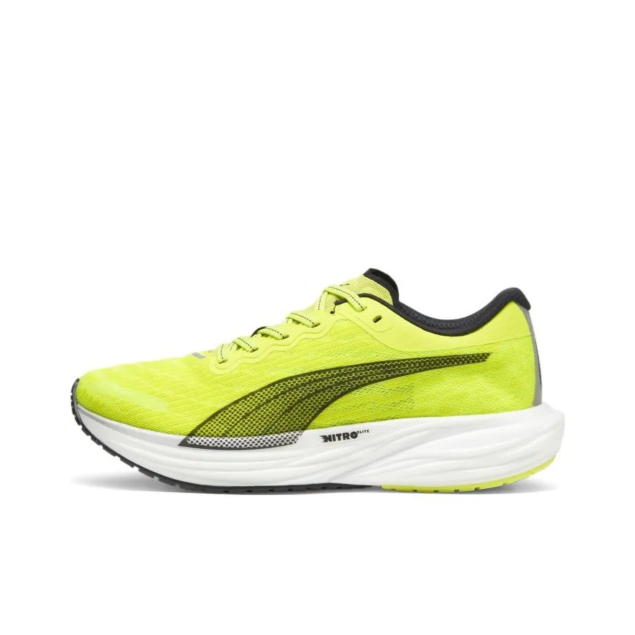 PUMA Deviate NITRO 2 Low Топ Повседневные Беговые Кроссовки Мужские Желто-черные