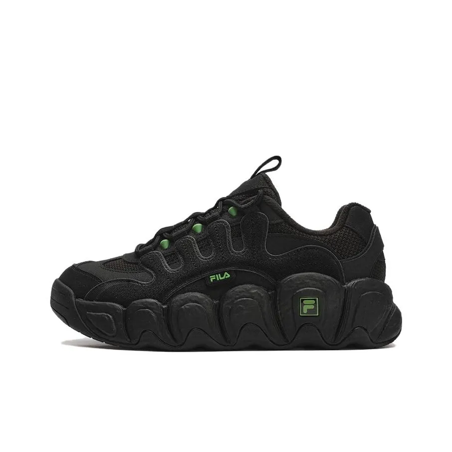 FILA Croissant Low Top Chunky Sneakers Men's Black Fleece Lined