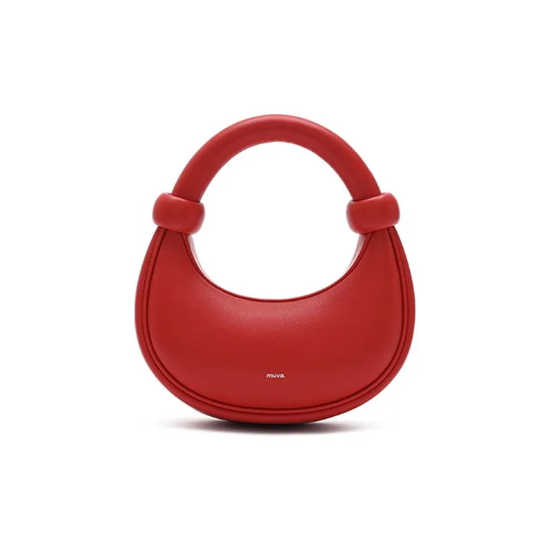 MUVA Cow Leather Crescent Bag, Crossbody Handbag Trumpets Women's