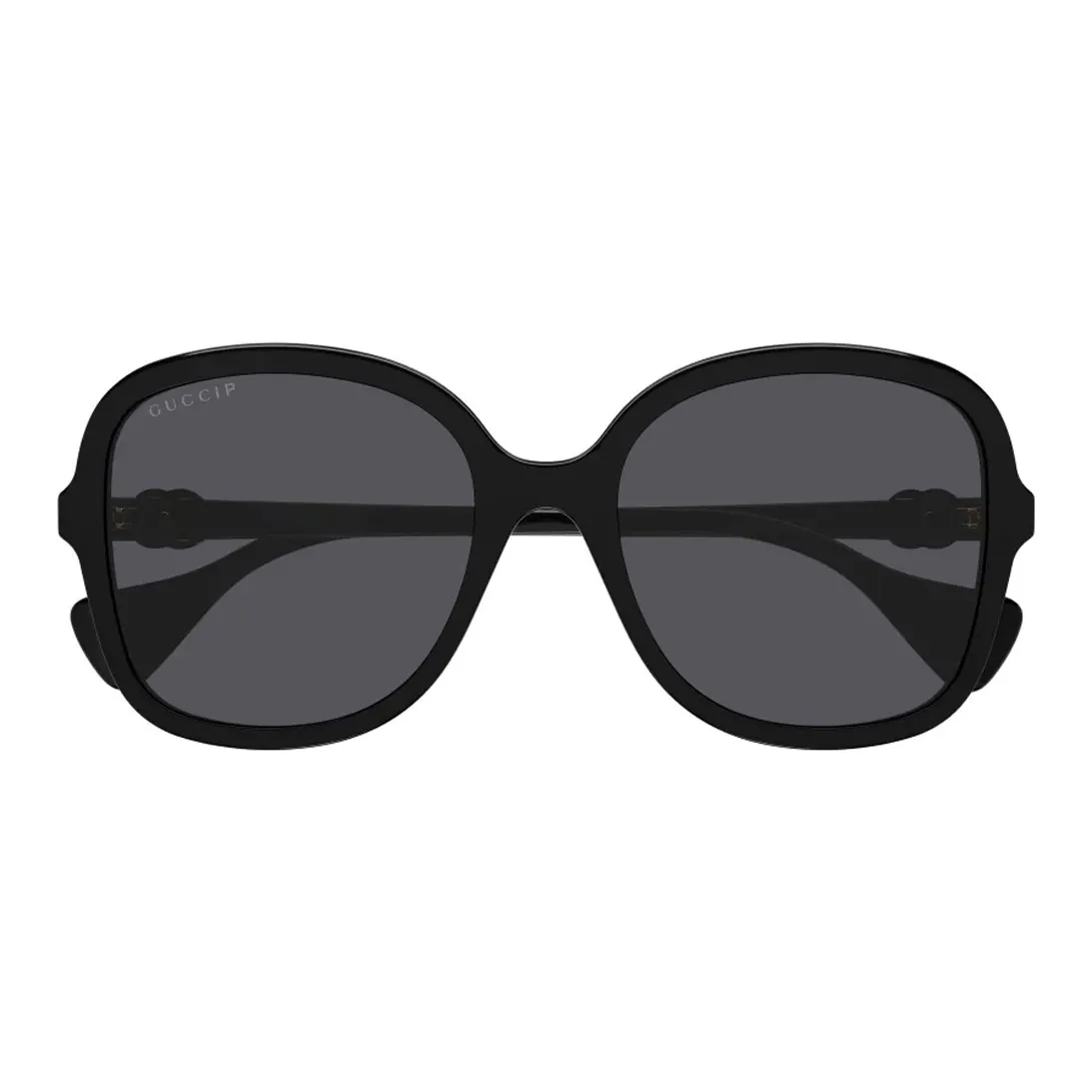 GUCCI Ацетат Квадратные Солнцезащитные очки Унисекс Черные