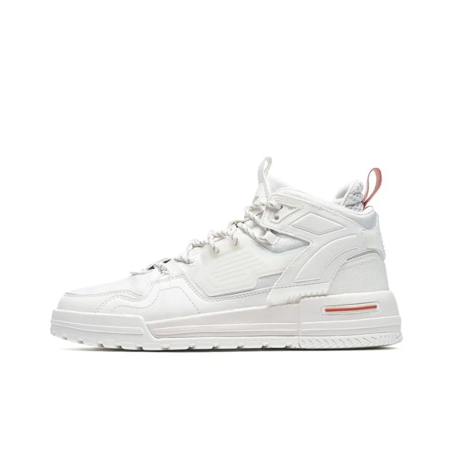 XTEP Sky Ride Collection Устойчивые к истиранию Высокие Кроссовки для скейтбординга Мужские Белые