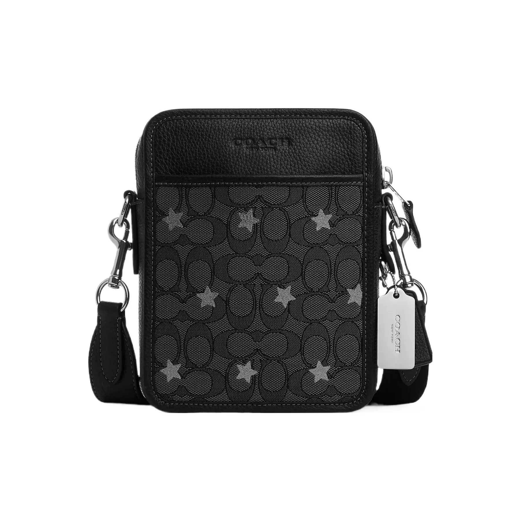 COACH Sullivan Jacquard With Leather Camera Bag, Shoulder Bag, Crossbody Bag Trumpets Men's