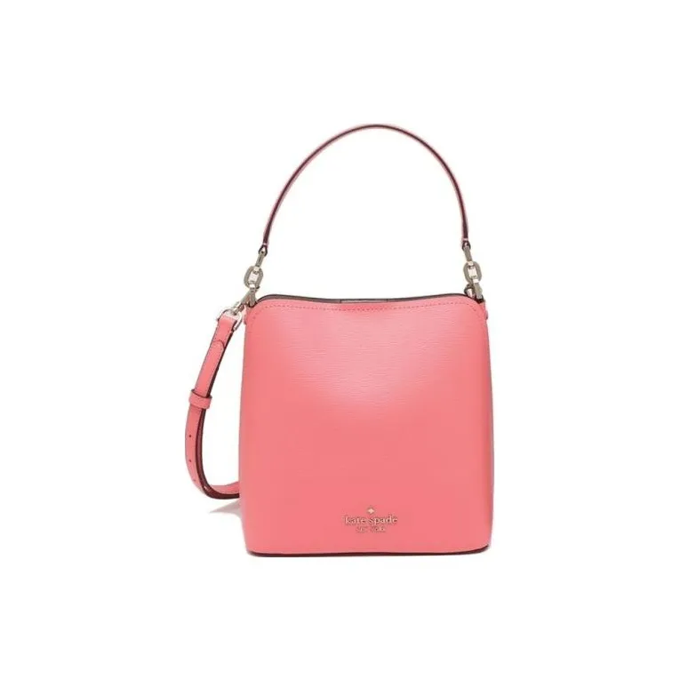 Kate Spade Darcy Leather Bucket Bag, Shoulder Bag, Crossbody Bag Women's Pink