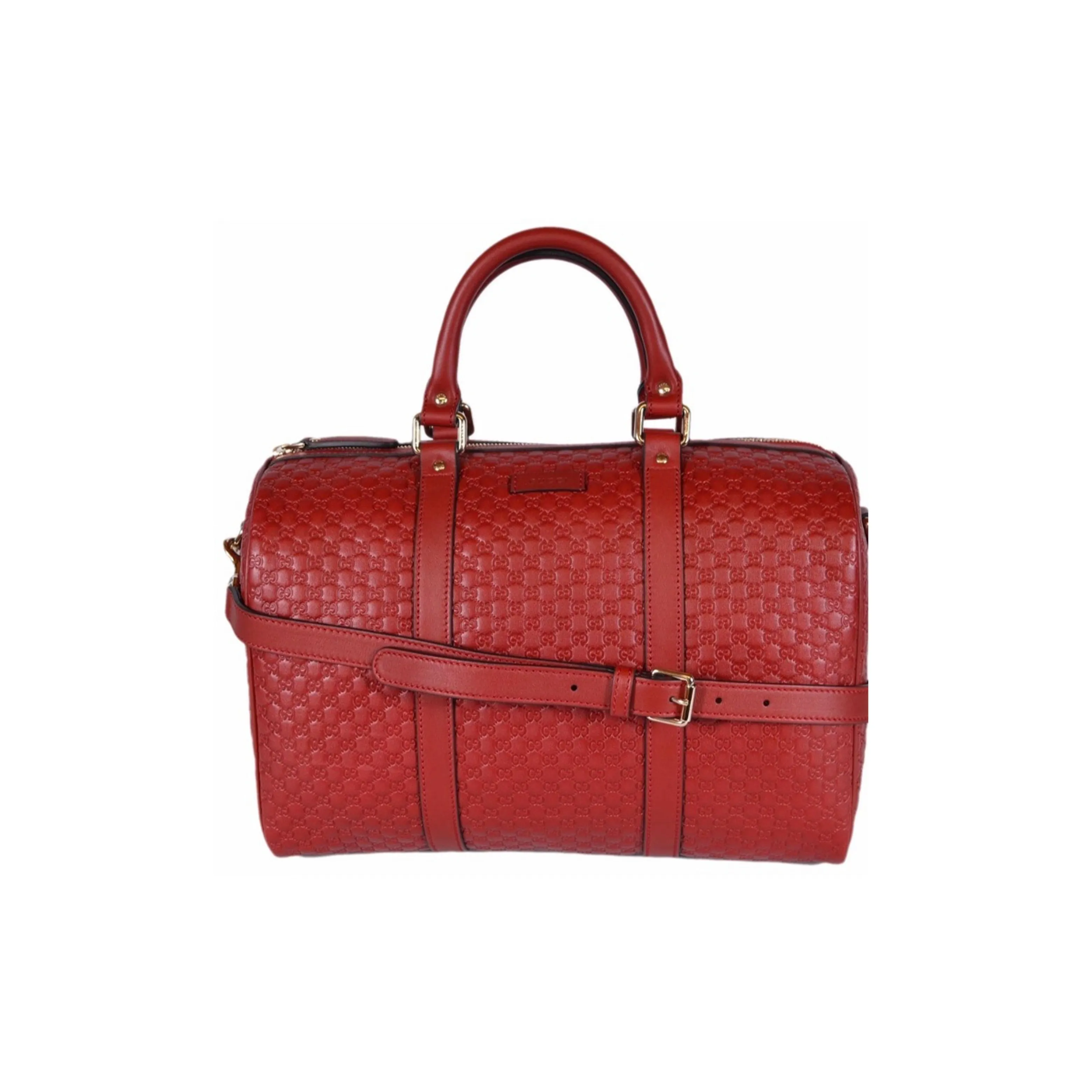 GUCCI Leather Shoulder Bag Crossbody Bag Handbag Briefcase Women's Red
