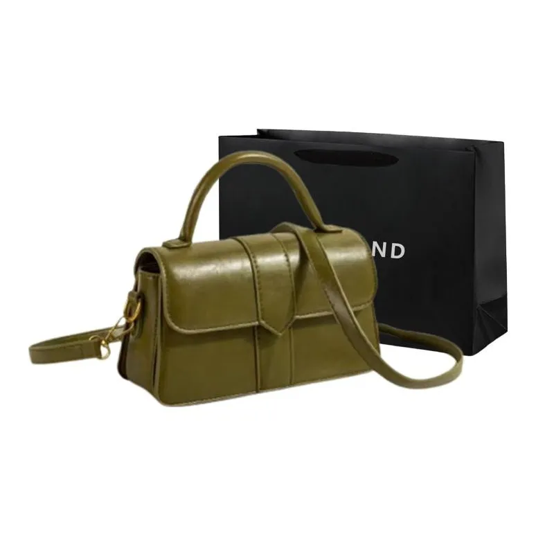 PINK·LAND ПУ (полиуретан) Сумка через плечо Сумка Обычная Женская Зеленая Коричневая Черная