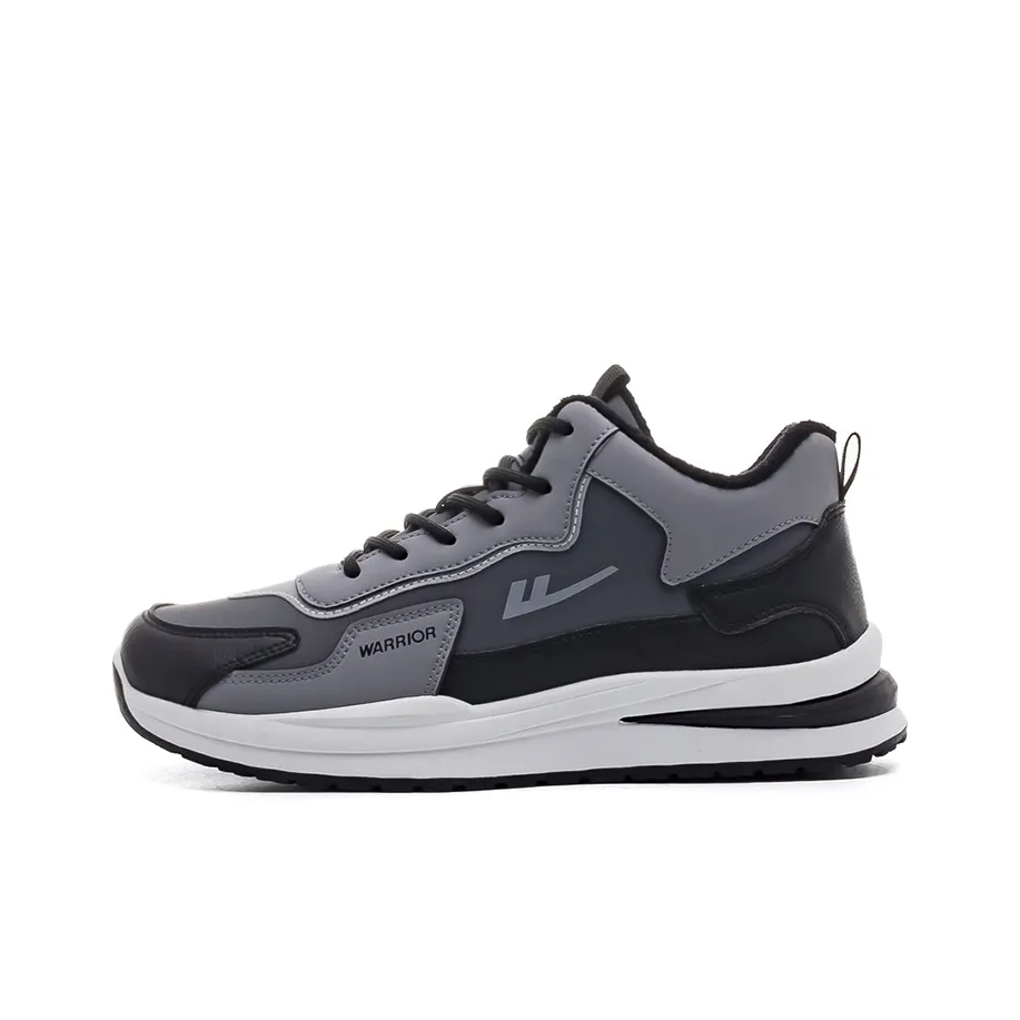 Warrior Утолщенный и с флисовой подкладкой утепленная обувь легкий низкий топ кэжуал мужской черный