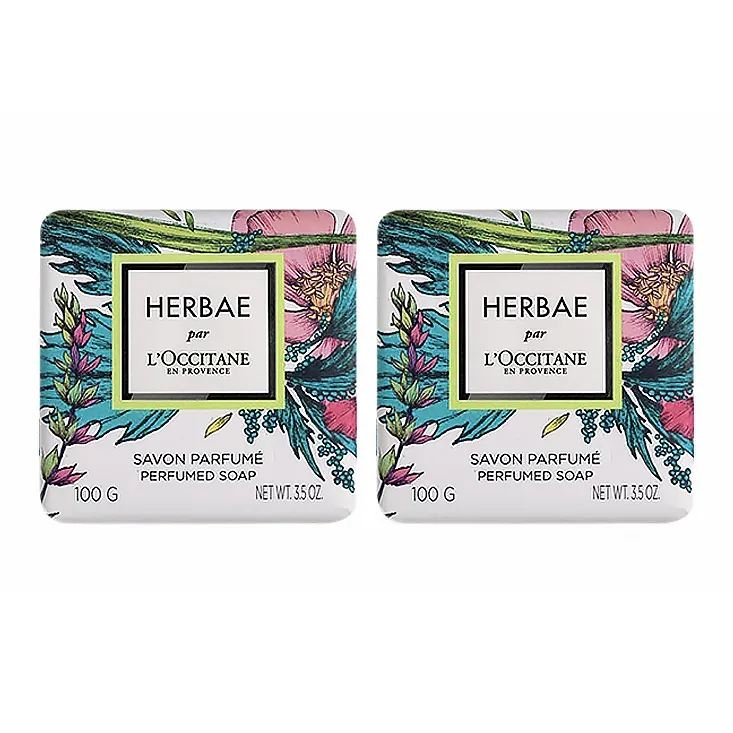 L'OCCITANE Enchanted Зеленый Дикая природа Аромат Мыло Чистка 100г*2