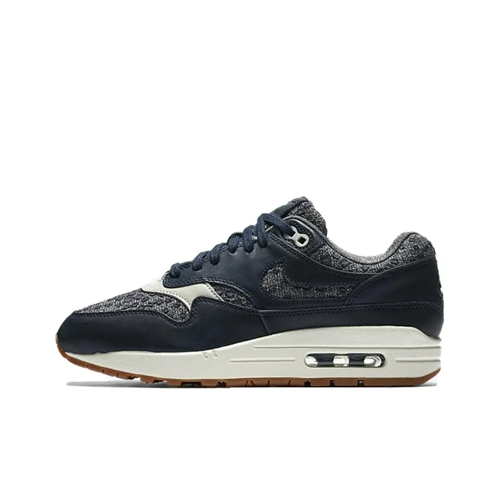Nike Air Max 1 Casual Shoes Men Low-Top Black