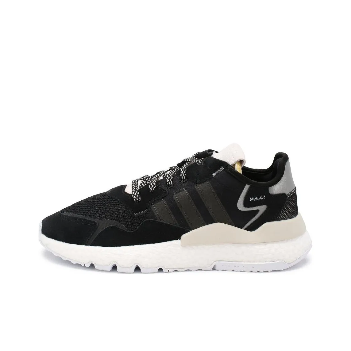 Adidas Nite Jogger Core Black Raw White Women's