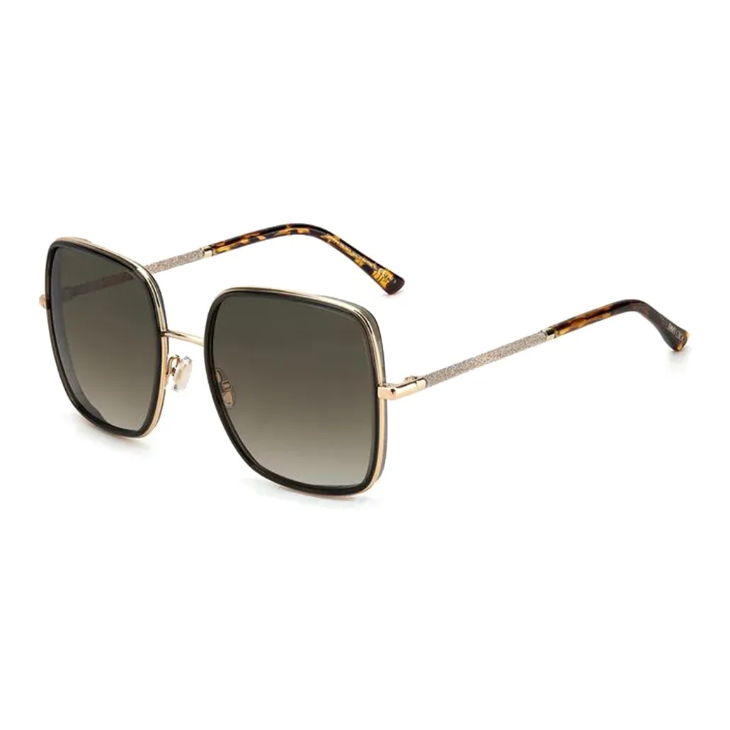 Jimmy Choo Metal Square Sunglasses Women's Black