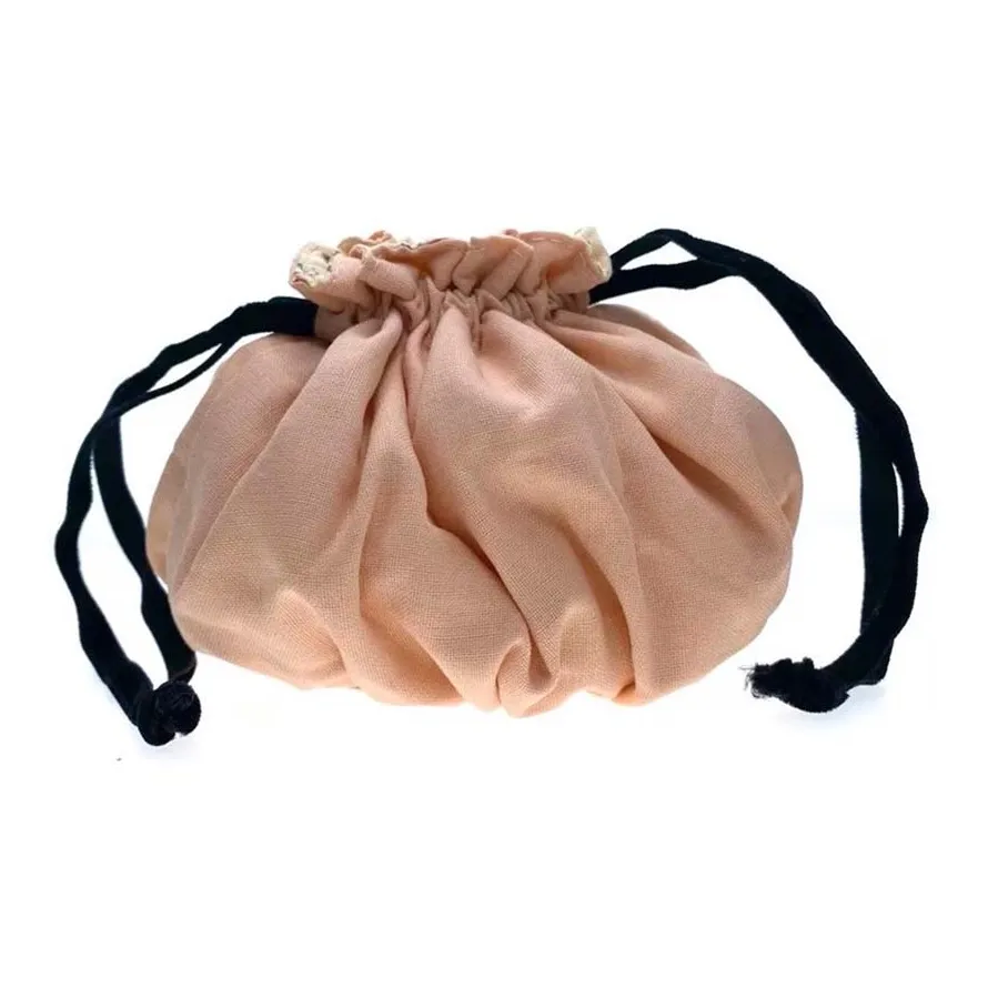 GUCCI Винтаж Сатин Шнур Мечтательный Косметички Сатин с Шелковистой Гладкой Текстурой Портативный