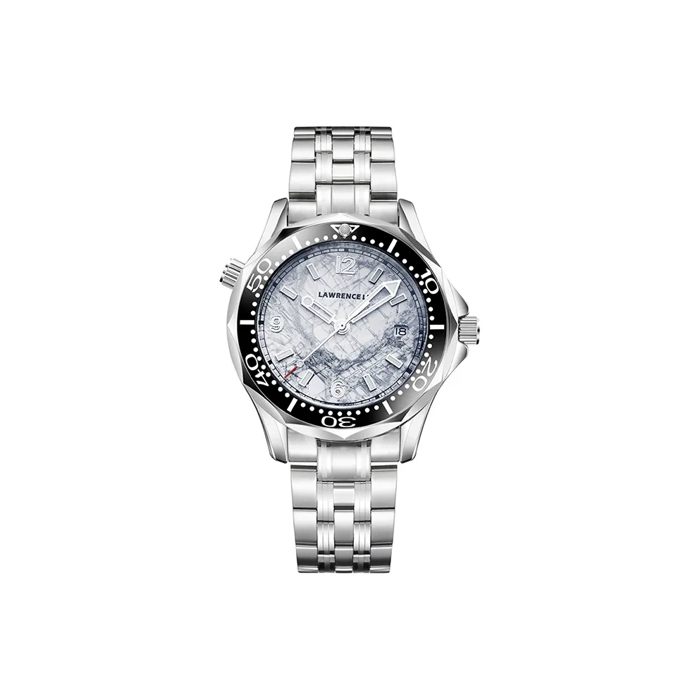 Lawrence Li Автоматический Механический Механизм Мужские Часы 40мм*40мм Серебряный