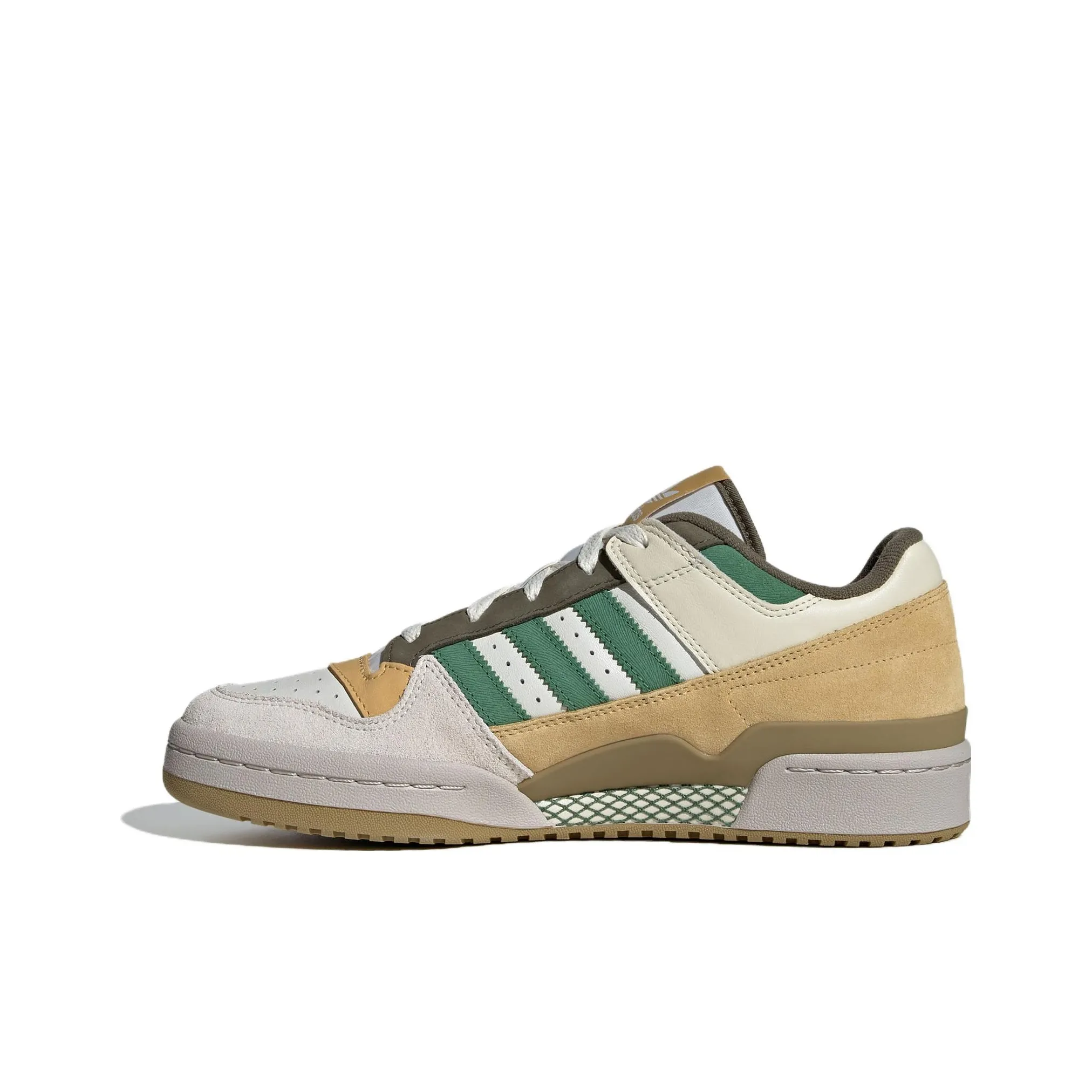 Adidas Originals FORUM Low Топ Скейтборд Кроссовки Унисекс Белый Желтый Зеленый