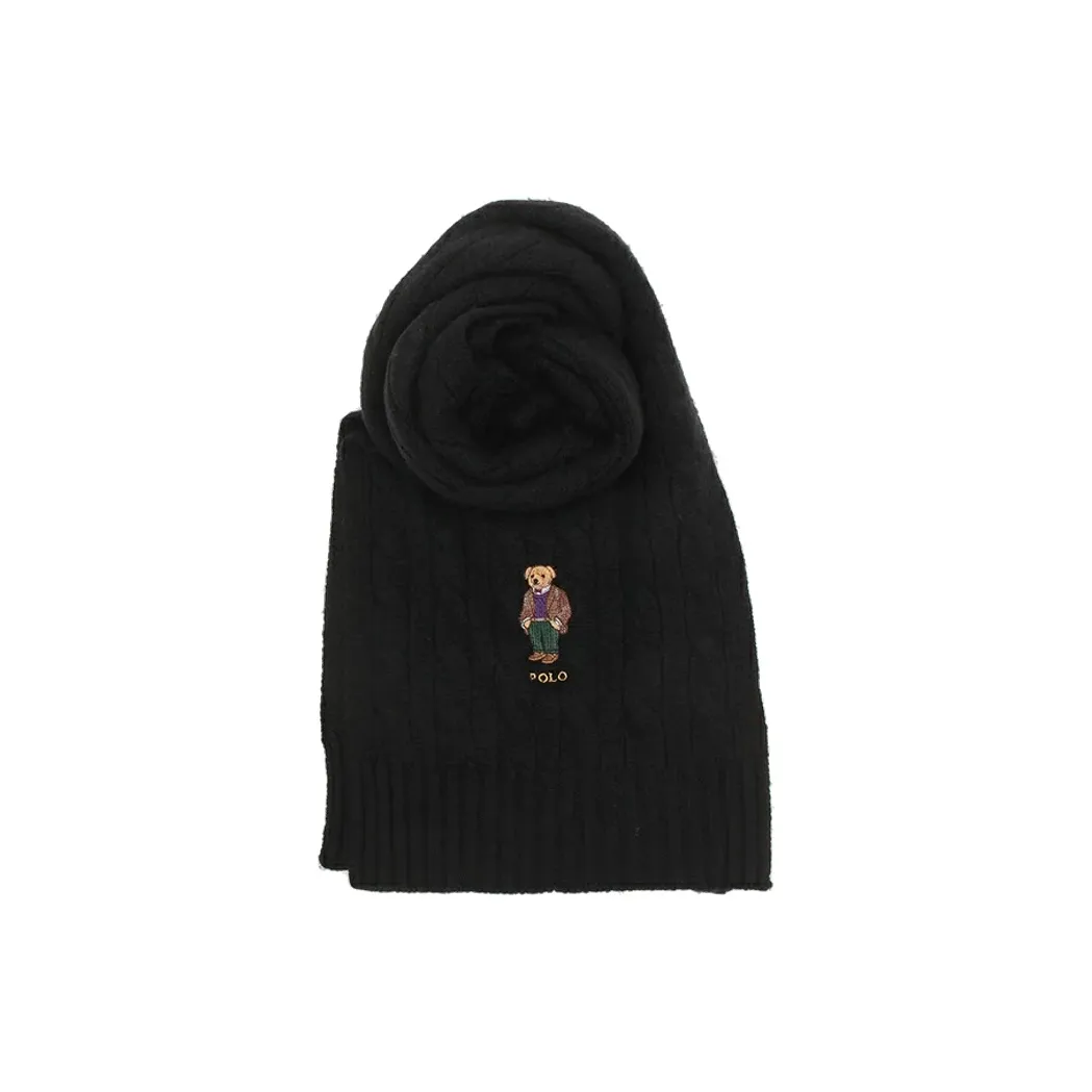 Polo Ralph Lauren Knit Scarves Unisex Black