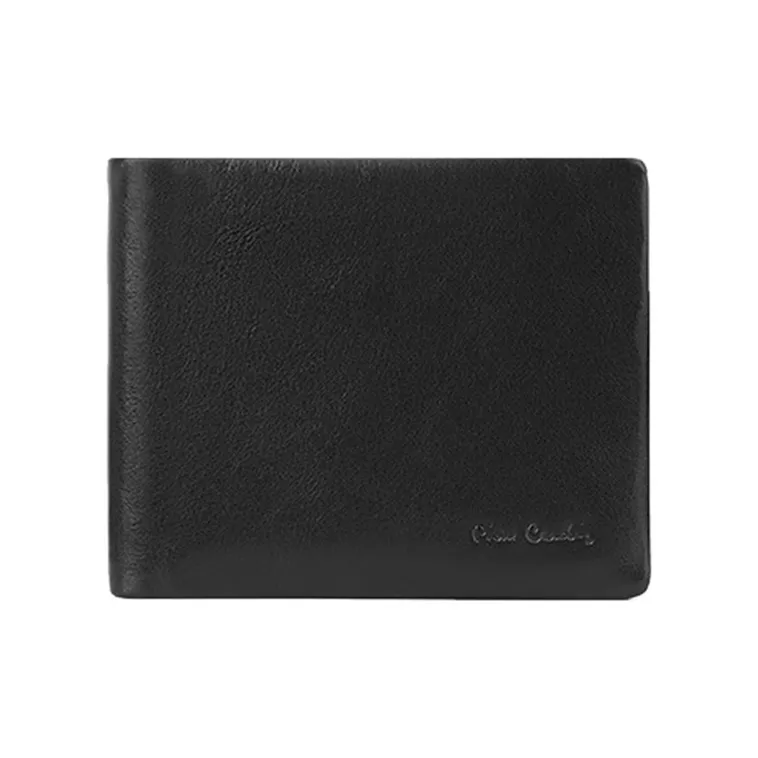 PIERRE CARDIN Кошелек из коровьей кожи стандартный мужской черный
