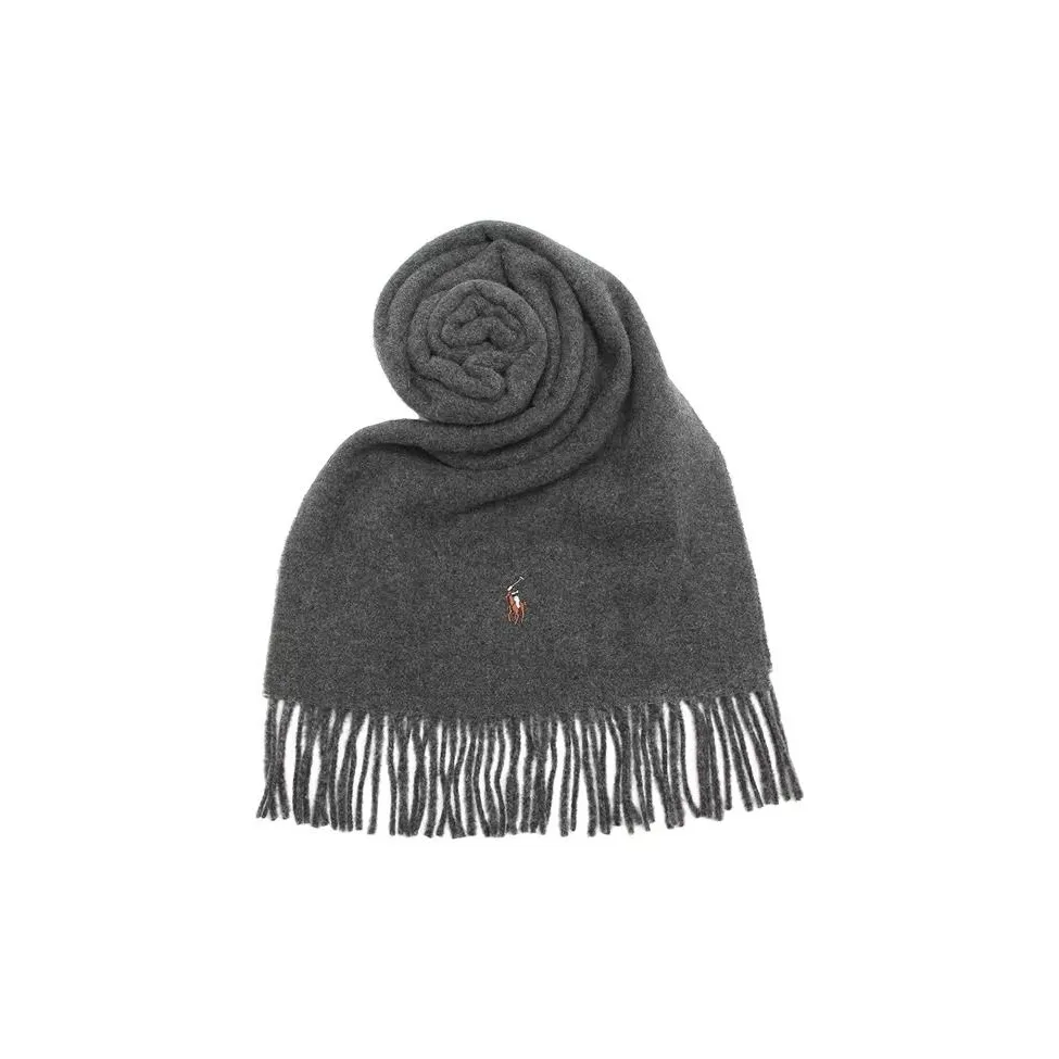 Polo Ralph Lauren Knit Scarves Unisex Gray