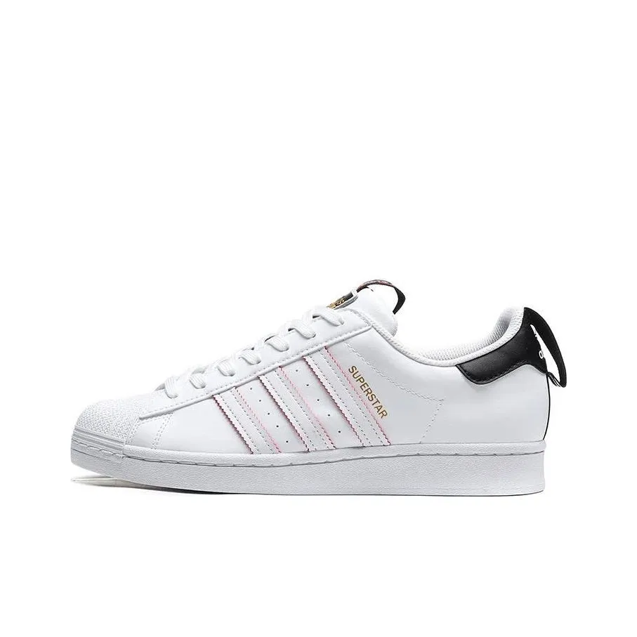 Adidas Originals SUPERSTAR LOW Топ Скейтборд Кроссовки Унисекс Белый Красный
