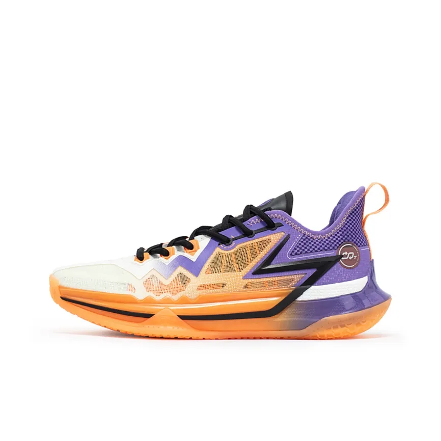 361° Big 3 Future CQT Cushioning Anti Slip And Wear Resistant Low Top Basketball Shoes Men's Purple
