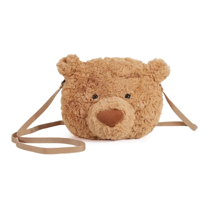 ResNonverba Плюшевая сумка через плечо женская коричневая