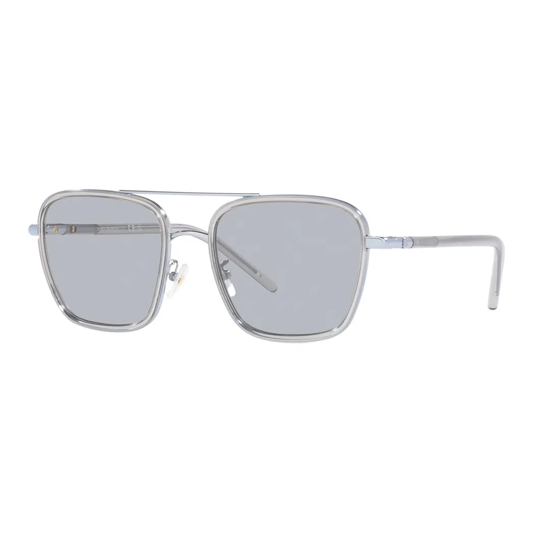 TORY BURCH Plastic Metal Aviator Sunglasses Women's Silver