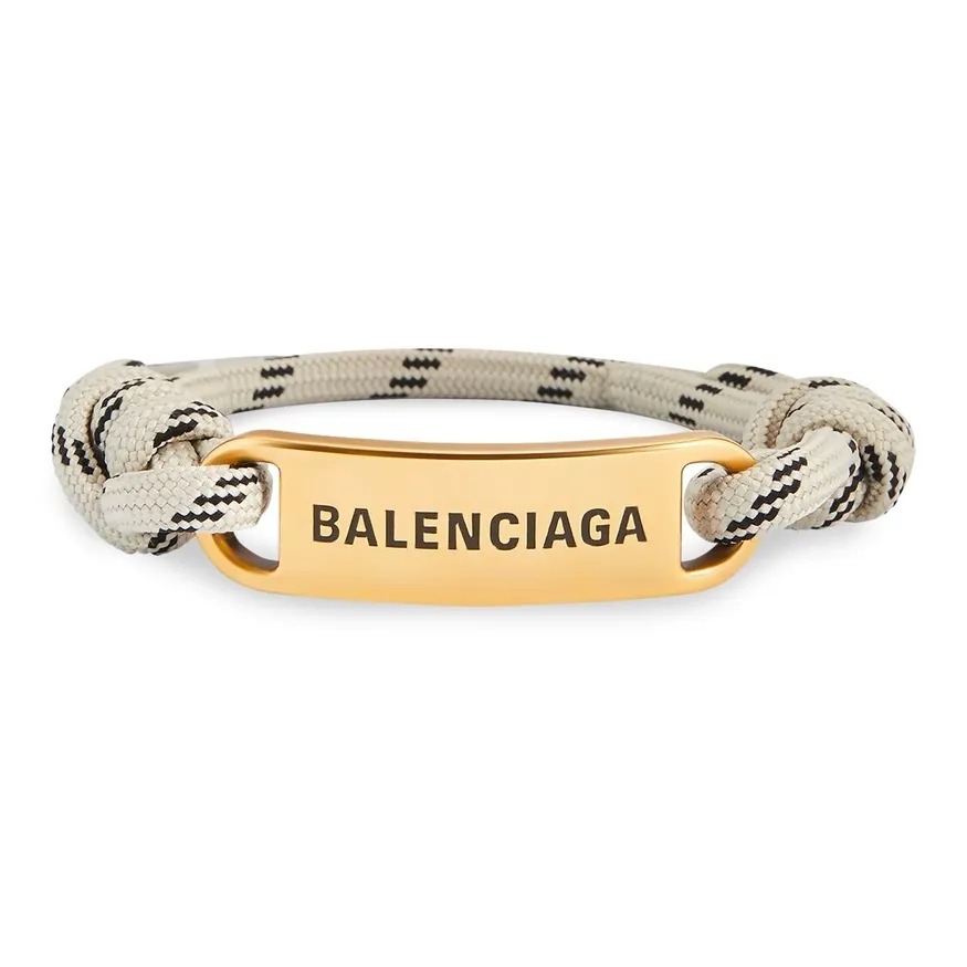 Balenciaga Полиэстер Латунь Хлопок Браслеты Мужской Бежевый