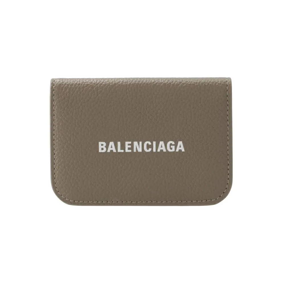 Balenciaga Cash Телячья кожа Кошелек Мини Женские Норковый серый