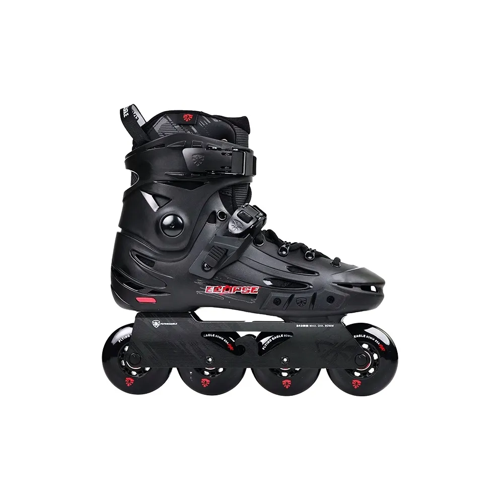FLYING EAGLE Inline Skates PP+PU Casual Street Shopping Beginner Unisex 36-46 F5S Black Red