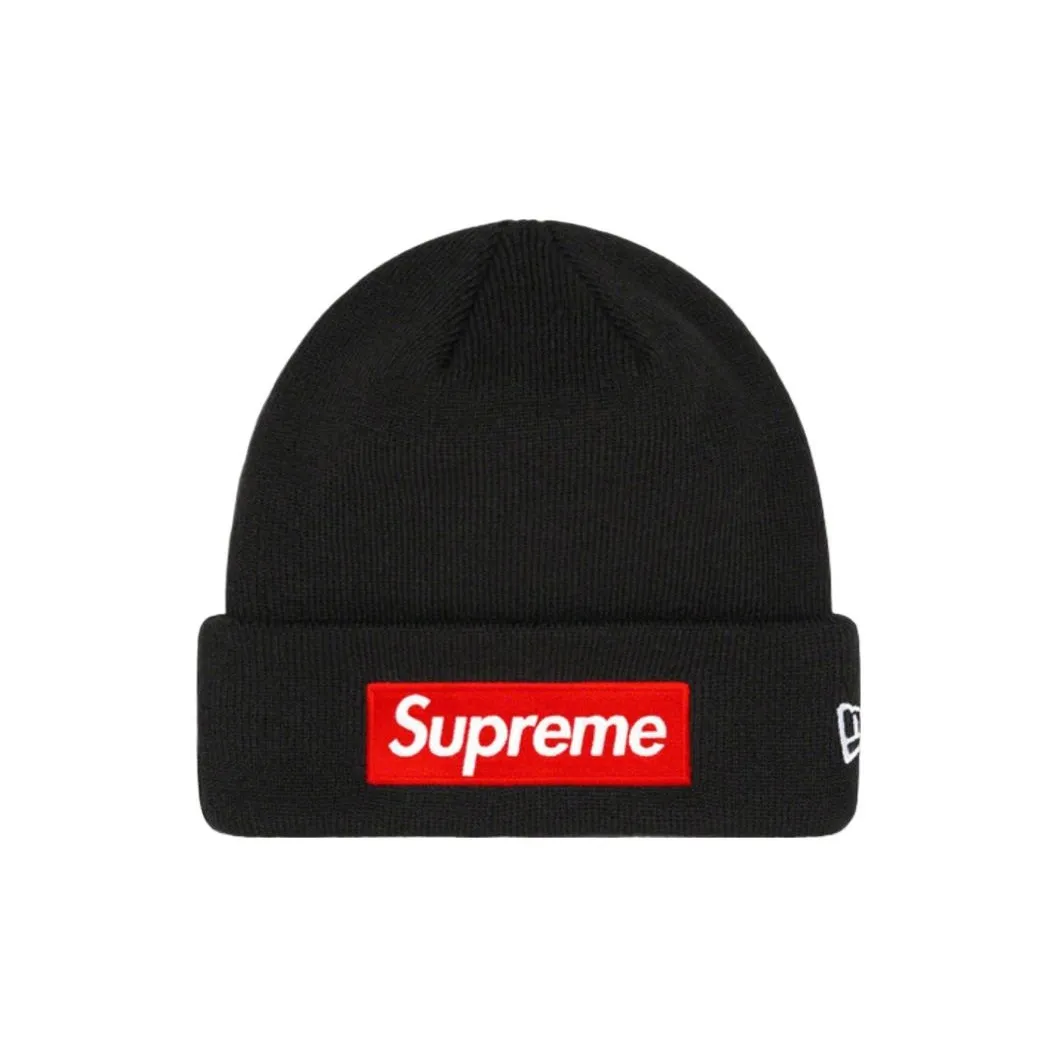 Supreme X New Era Box Logo Knitted Beanie