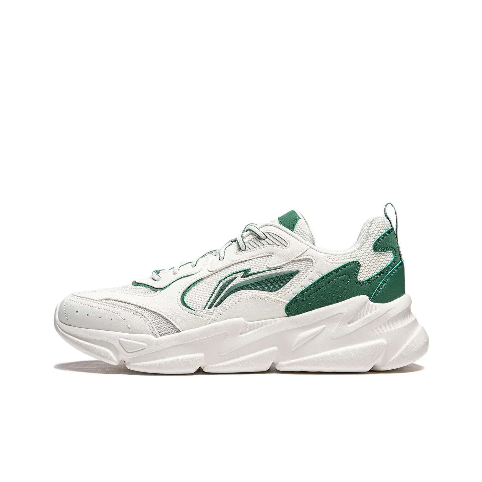 LINING Liuyun Амортизация Противоскользящий Устойчивый к износу Поддержка Casual Мужской Белый Зеленый