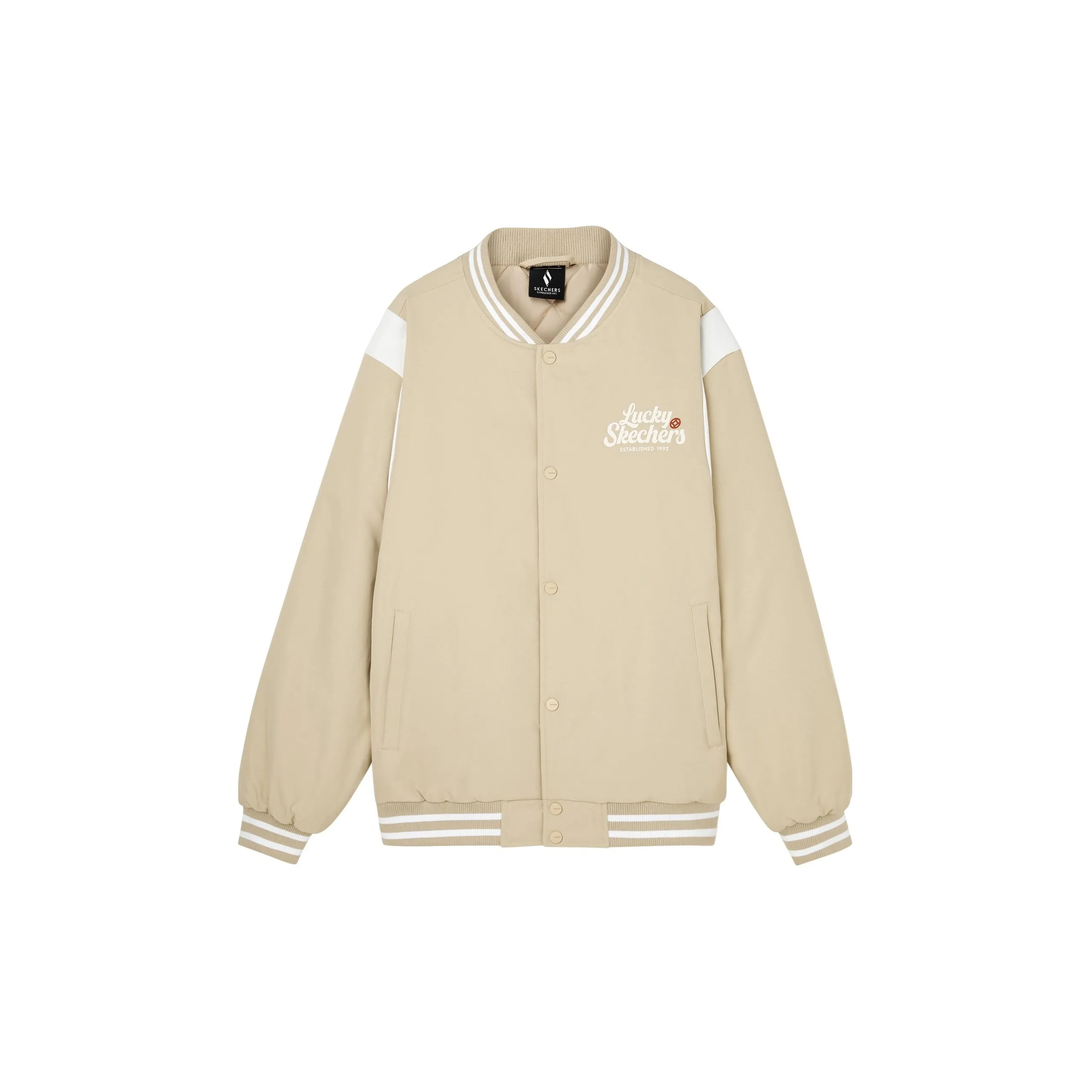 Skechers New Year Puffer Jacket Unisex Irish Cream