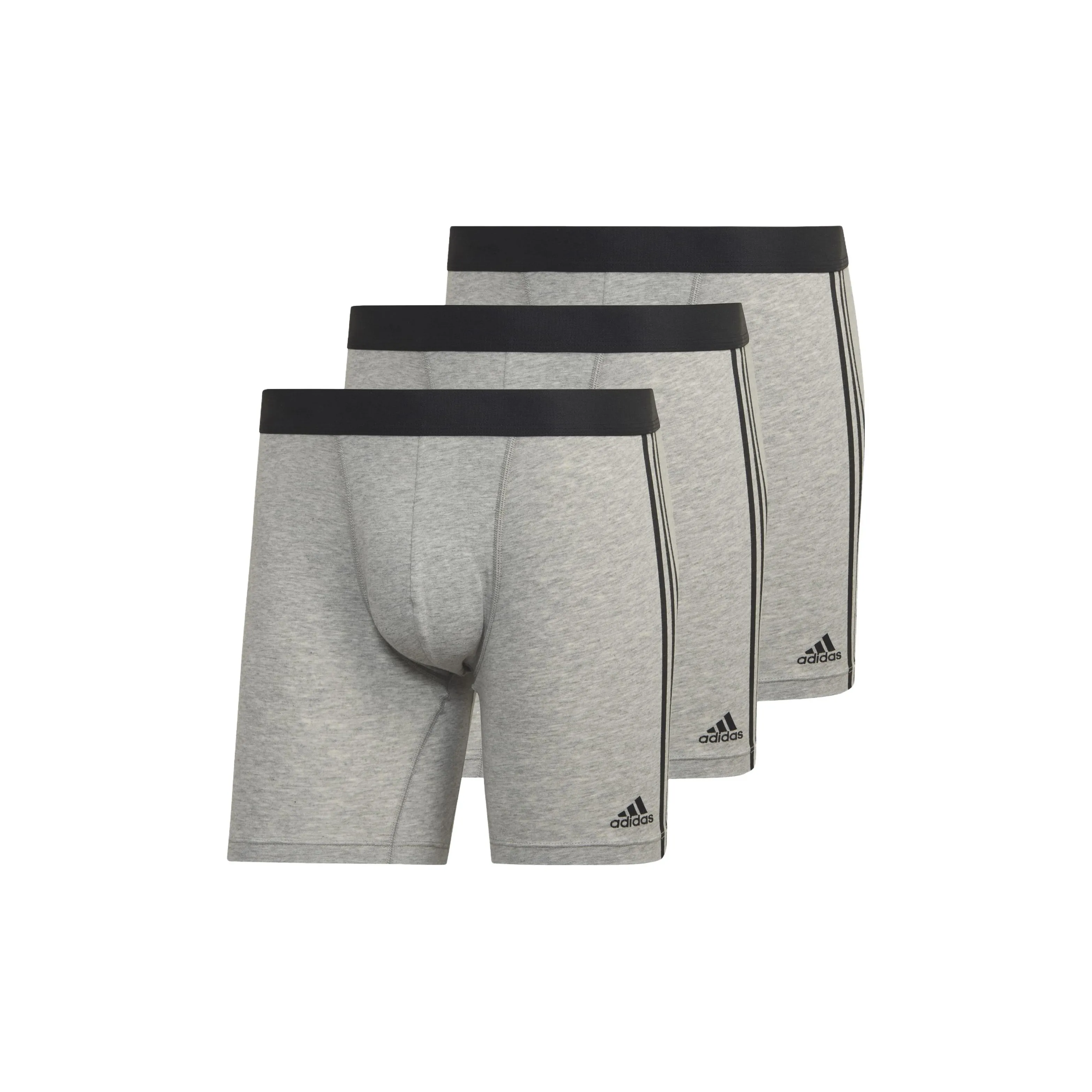 Adidas BBR 3pp ACTIVE FLEX CO 3ST Трусы Мужские 3 упаковки Средний Серый