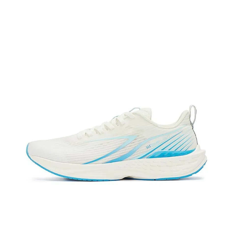 361° Flying Fish 3.0 Anti Slip And Wear Resistant Breathable Low Top Sprint Running Shoes Men's White Blue