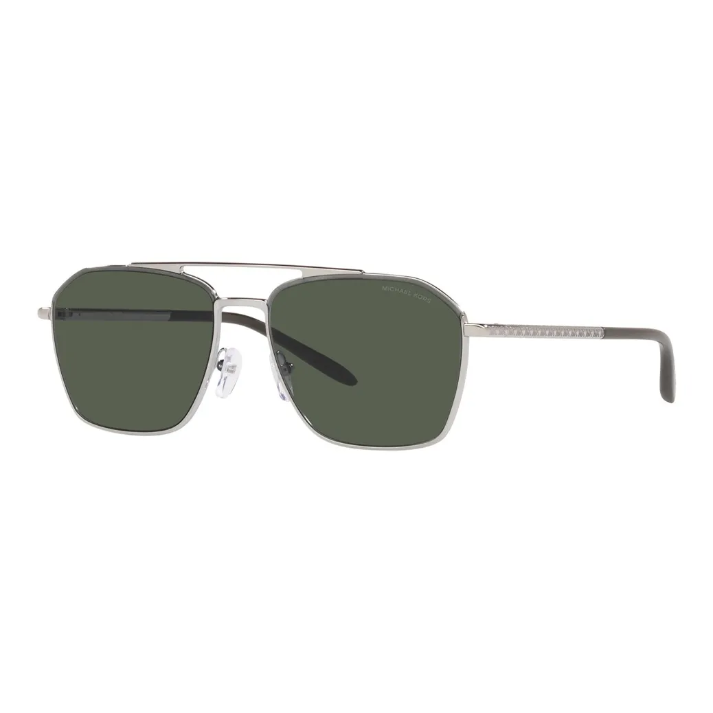 MICHAEL KORS Metal Aviator Sunglasses Men's Silver