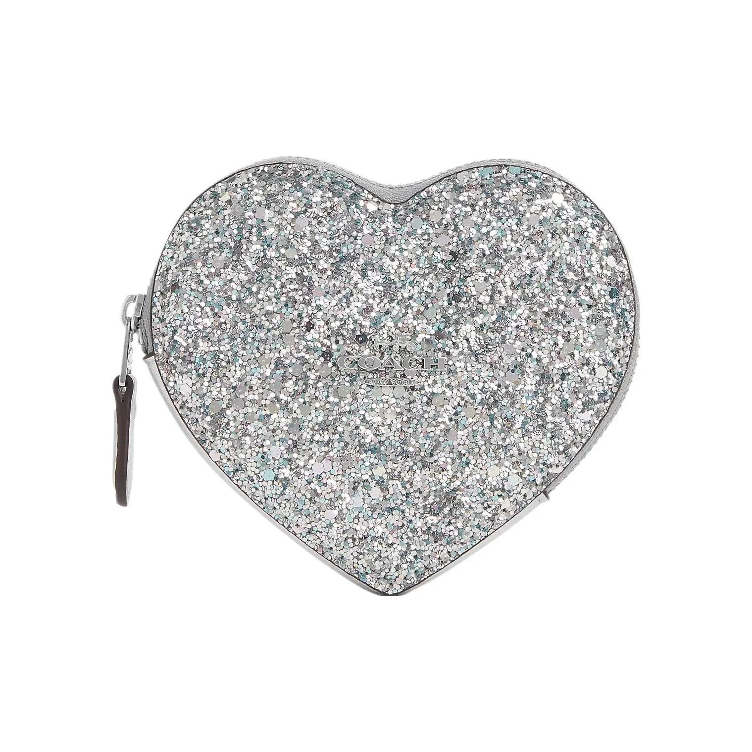 COACH Телячья кожа Кошелек для монет и держатель для карт кошелек Women's Silver