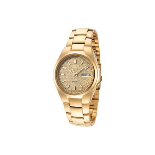 SEIKO Автоматический Механический Movement Мужские Часы 38 мм Золотой