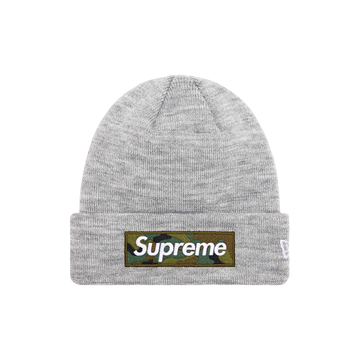 Supreme x New Era Акриловые шапки-бини унисекс серого цвета