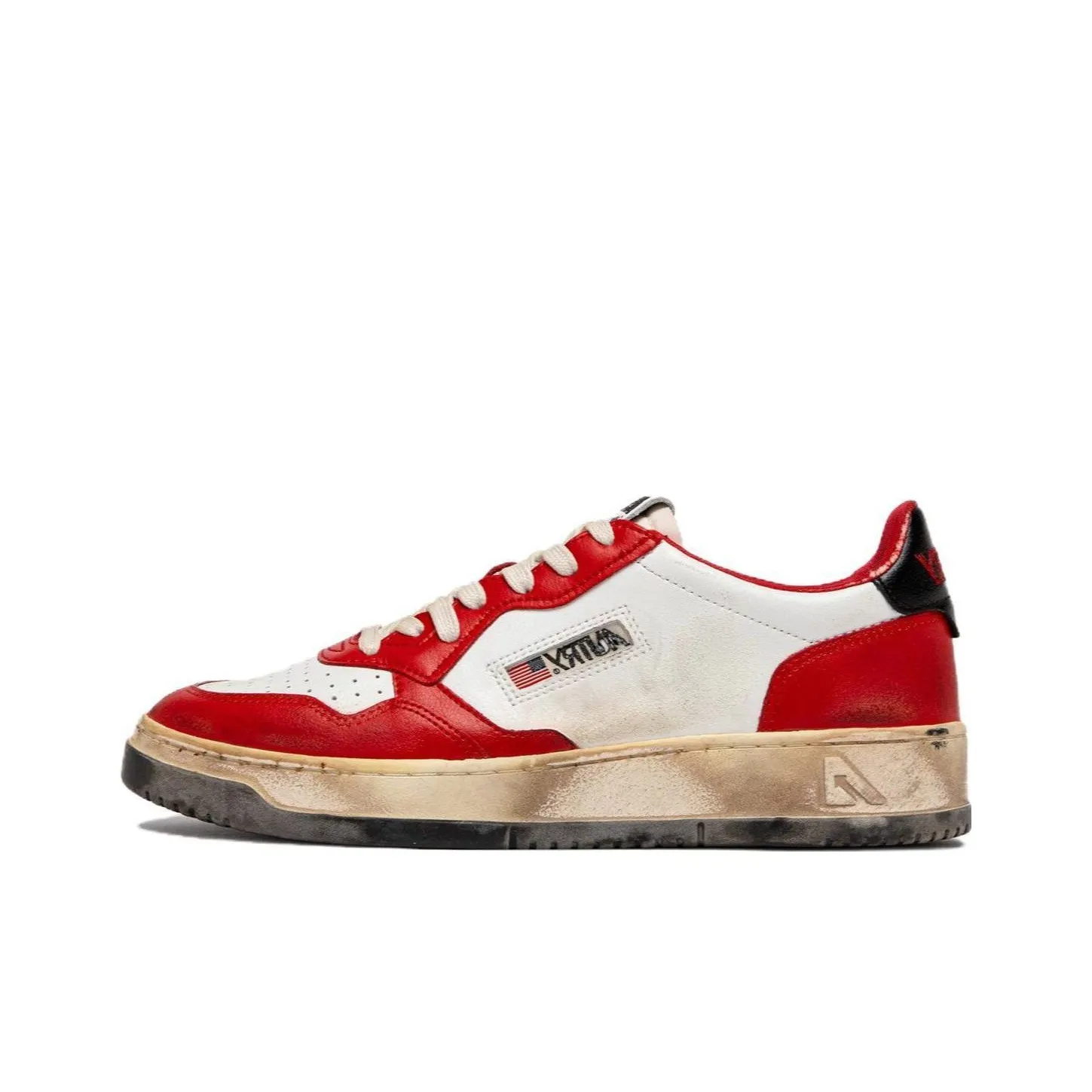 AUTRY Низкие кроссовки для скейтбординга Мужские Красные Белые