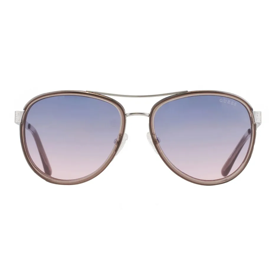 GUESS Aviator Sunglasses Women's Gray