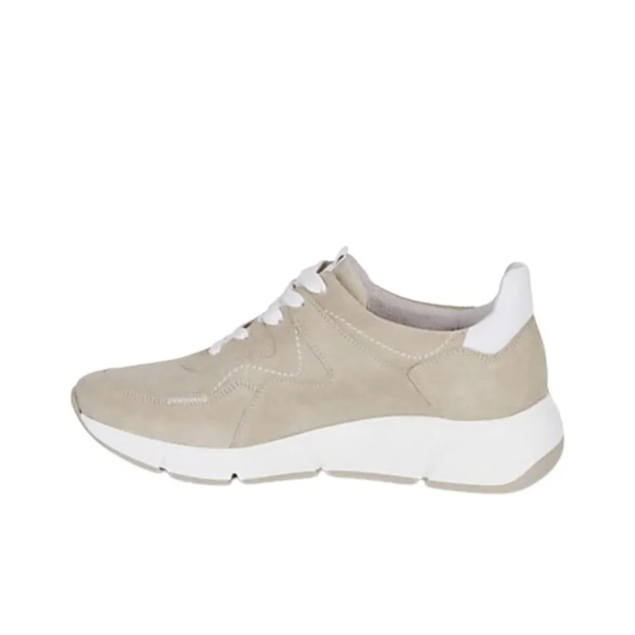 Gabor Low-Top Casual Shoes Women's Ecru
