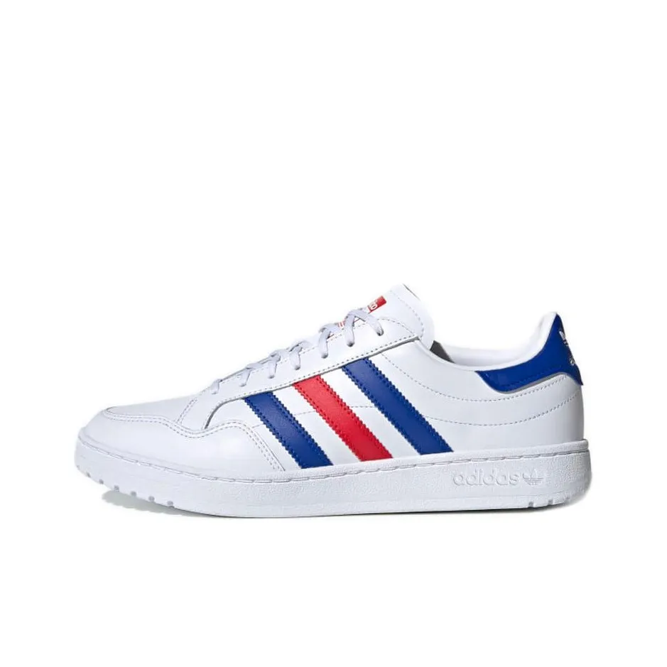 Adidas Originals Team Court Slip Resistant Abrasion Resistant Низкие Скейтборд Кроссовки Унисекс Белый Синий Красный