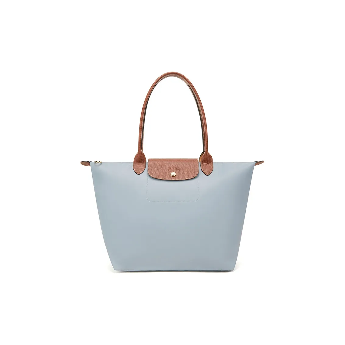 LONGCHAMP Le Pliage Recycled Canvas Tote Bag Shopping Bag Handbag Large Size Women's Gray Blue