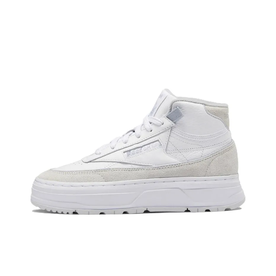 Reebok Women's Club C Geo Mid 'White Cold Grey' Women's