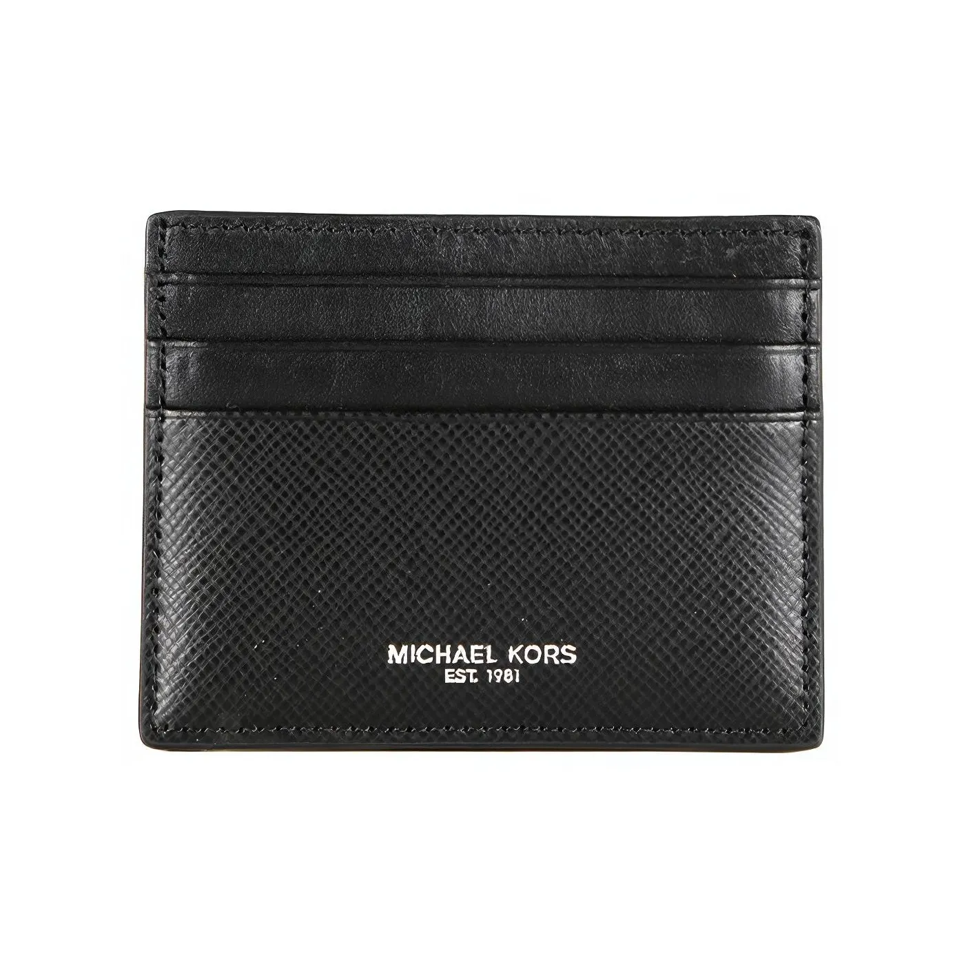 MICHAEL KORS Harrison Leather Card Holder Wallet Men's Black