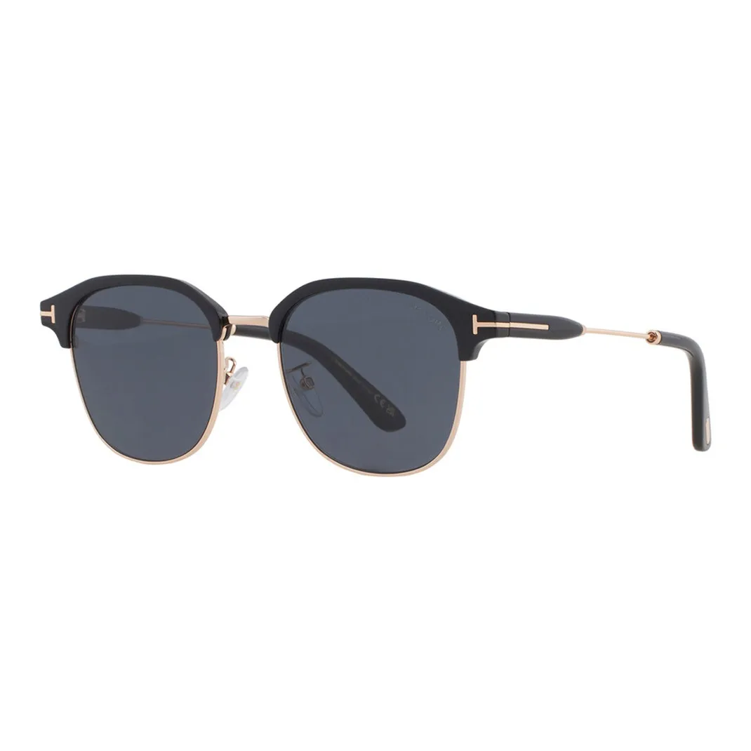TF Acetate Irregular Shape Sunglasses Men's Black