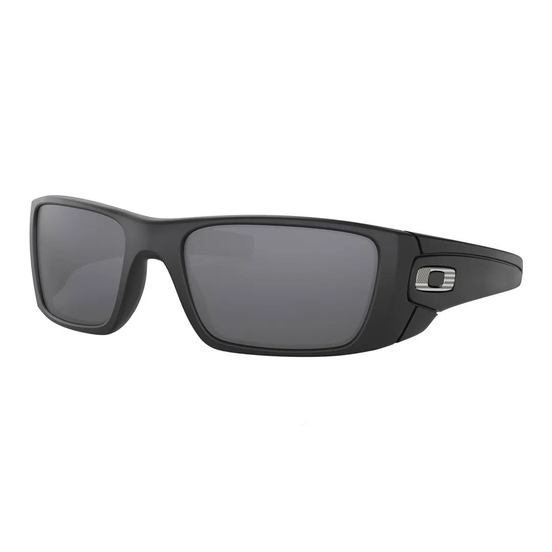 Oakley Plastic Rectangular Sunglasses Men's Black