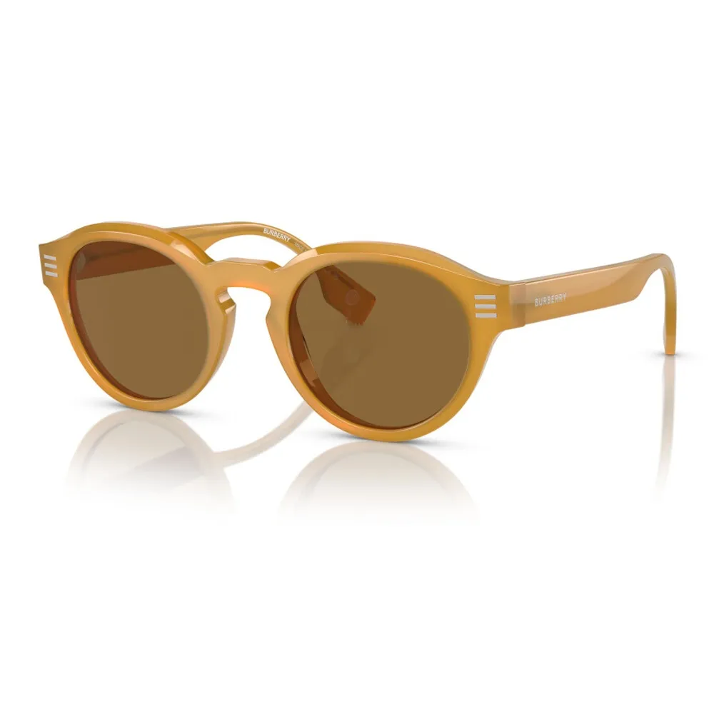 Burberry Acetate Round Солнцезащитные очки Мужские Желтые