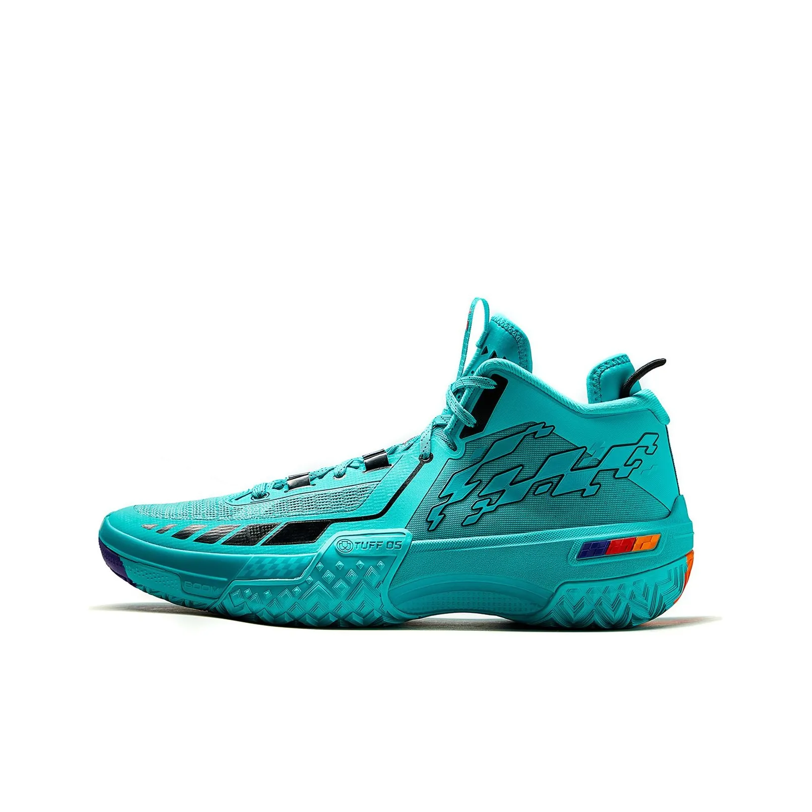 LiNing Shudder Green Demon Mid Top Basketball Shoes Men's Ice Porcelain Green