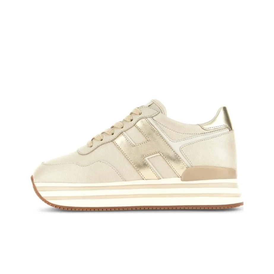 HOGAN H483 Leather Platform Sneakers Women's