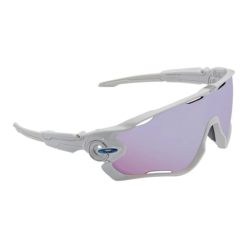 Oakley Пластик Нерегулярная форма Солнцезащитные очки Мужской Белый