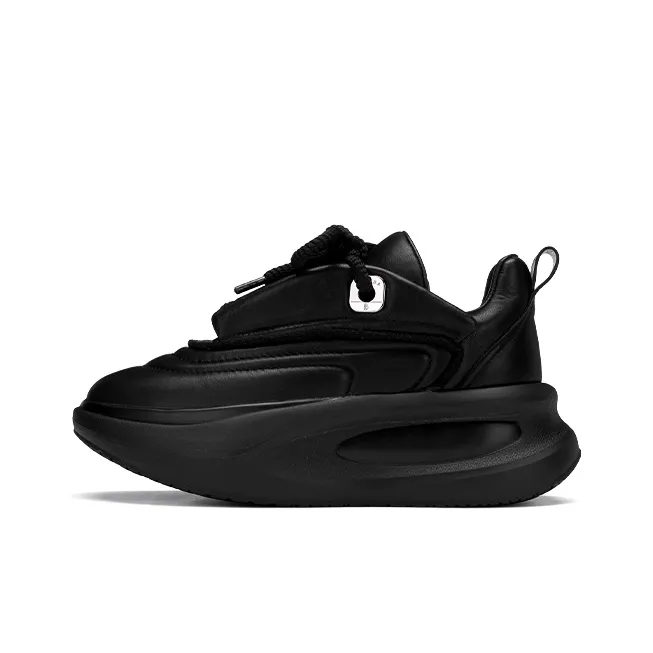 ZSBELLA Cushioned Wear Resistant Breathable Height Increasing Low Top Chunky Sneakers Men's